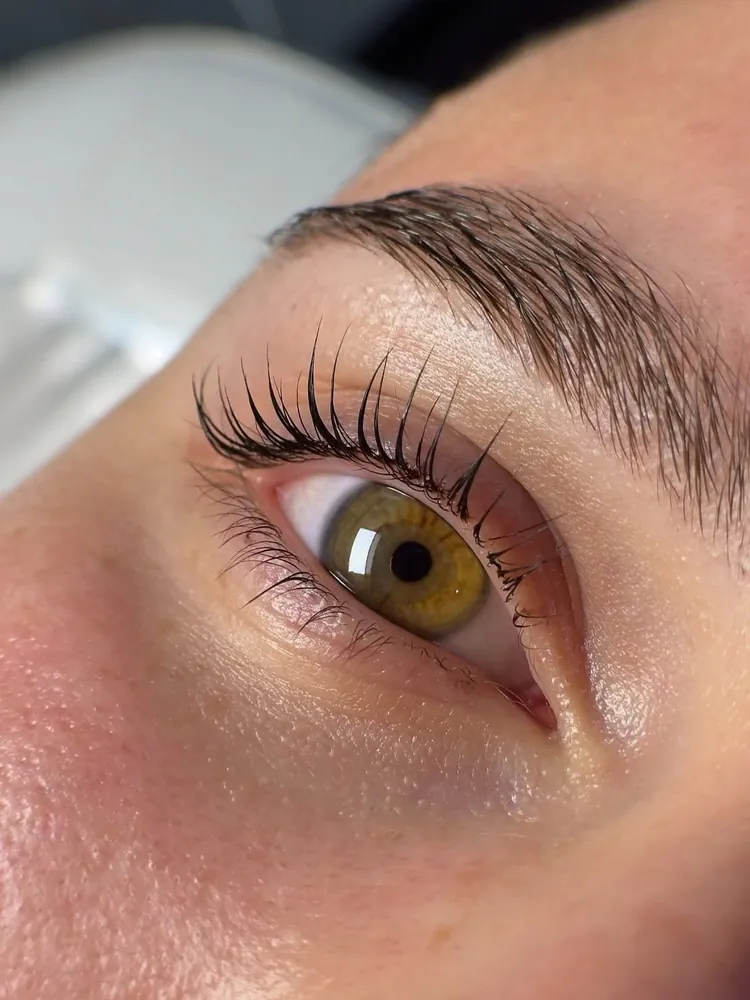 LVL lash lift close-up — FILTER Ladies Salon Abu Dhabi