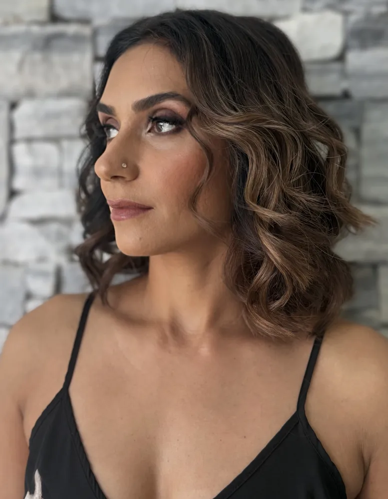 Editorial bronze makeup — FILTER Ladies Salon Abu Dhabi